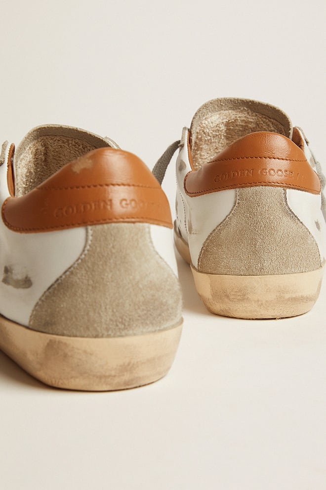 Golden Goose Men’s Super-Star sneakers with suede star and brown heel tab