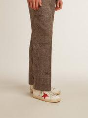 Golden Goose Men's Super-Star in nappa with red star and cream leather heel tab