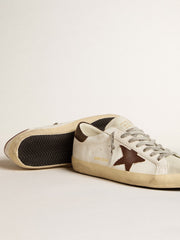 Golden Goose Men's Bio-based Super-Star with canvas star and dark brown leather heel tab