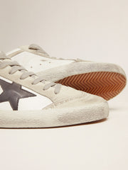 Golden Goose Men's Mid Star white with black star