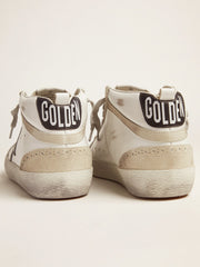 Golden Goose Men's Mid Star white with black star