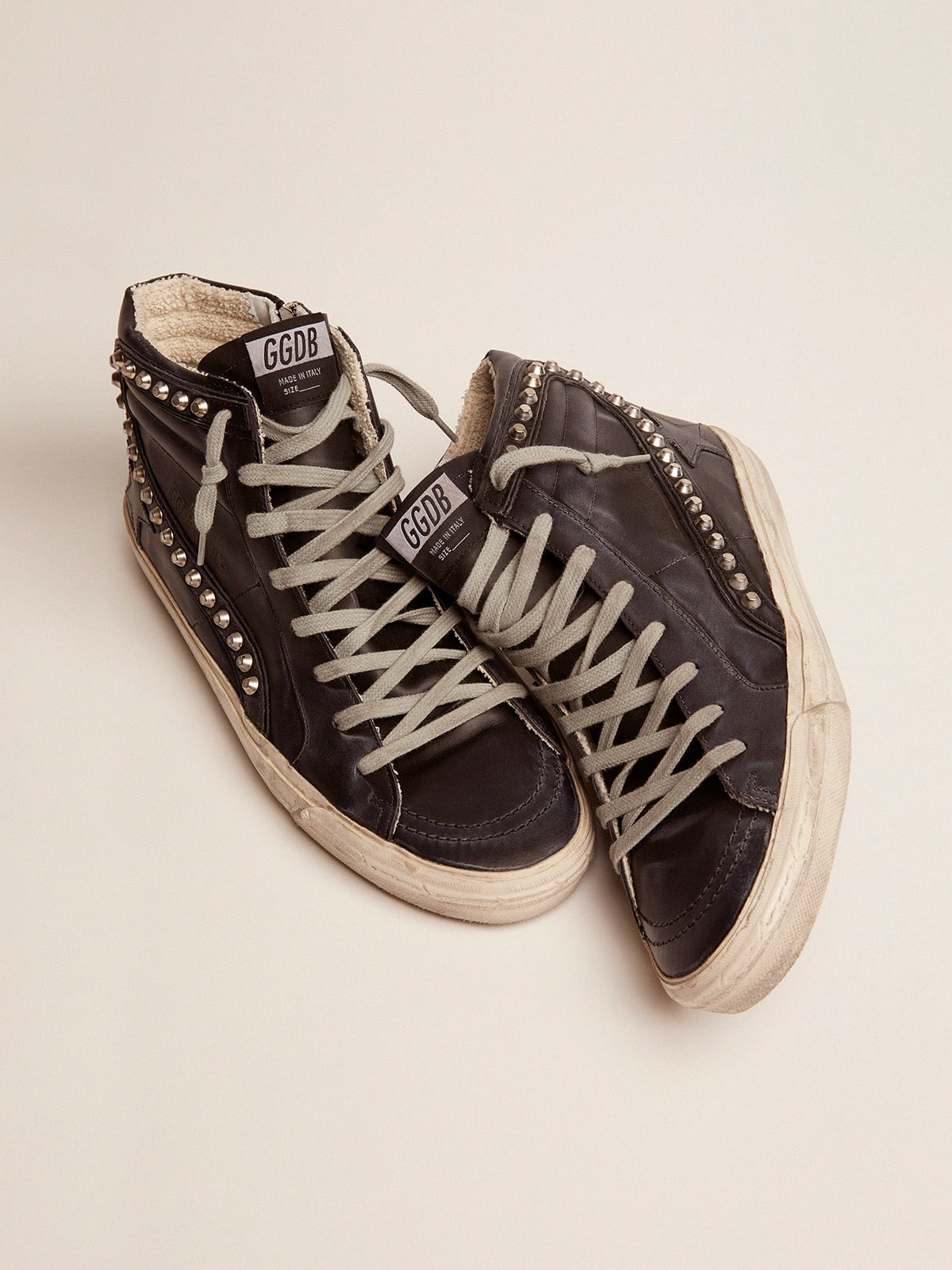 Golden Goose Men's Slide black with studs