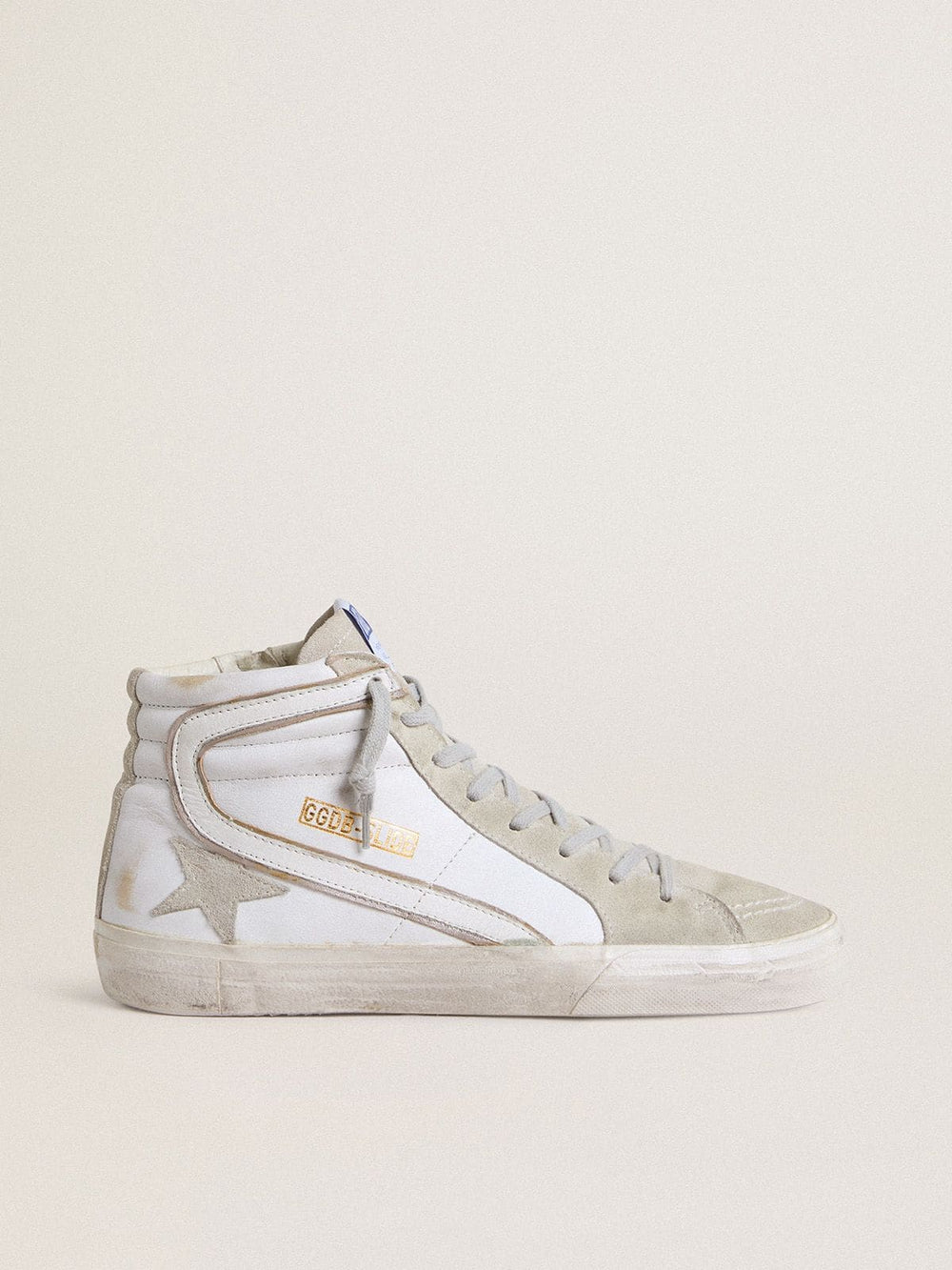 Golden Goose Men's Slide in leather with suede details