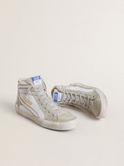 Golden Goose Men's Slide in leather with suede details