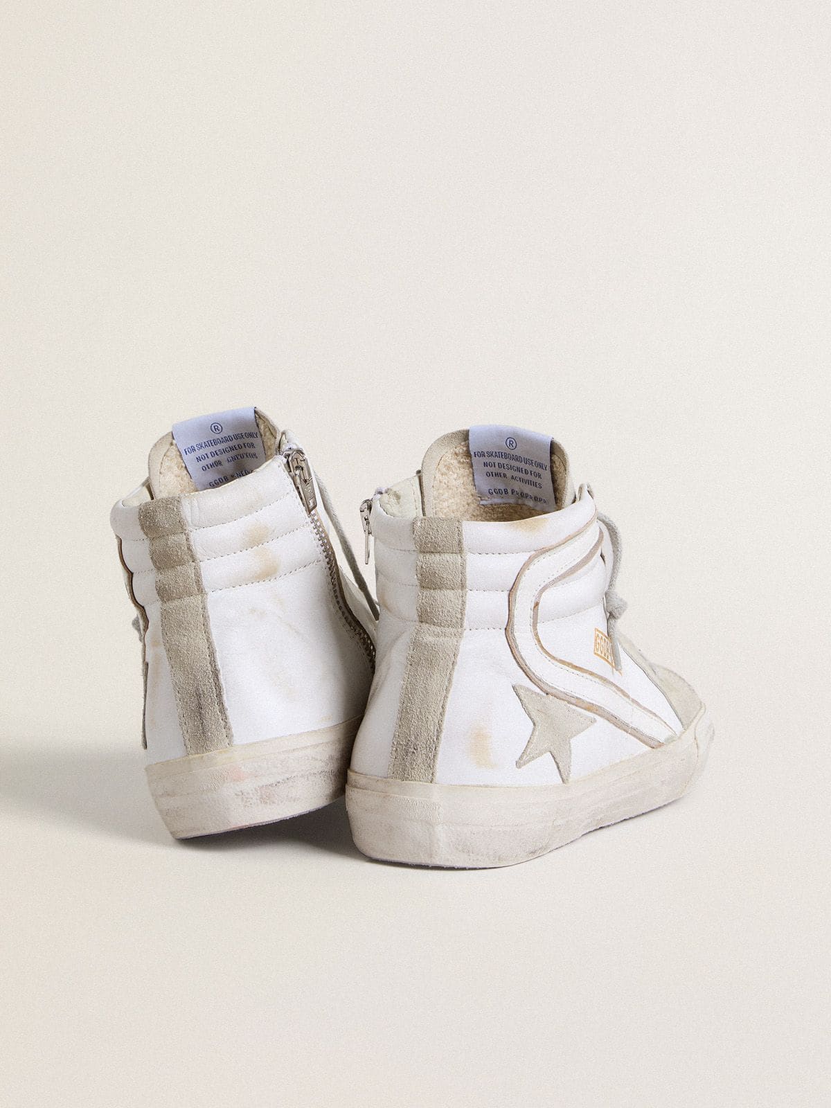 Golden Goose Men's Slide in leather with suede details