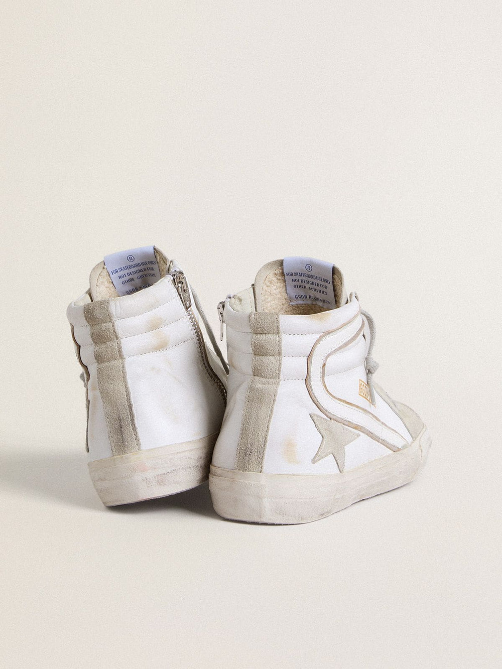 Golden Goose Men's Slide in leather with suede details