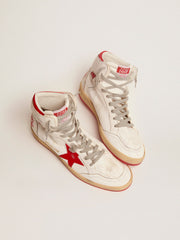 Golden Goose Men's Sky-Star with signature on the ankle and red inserts