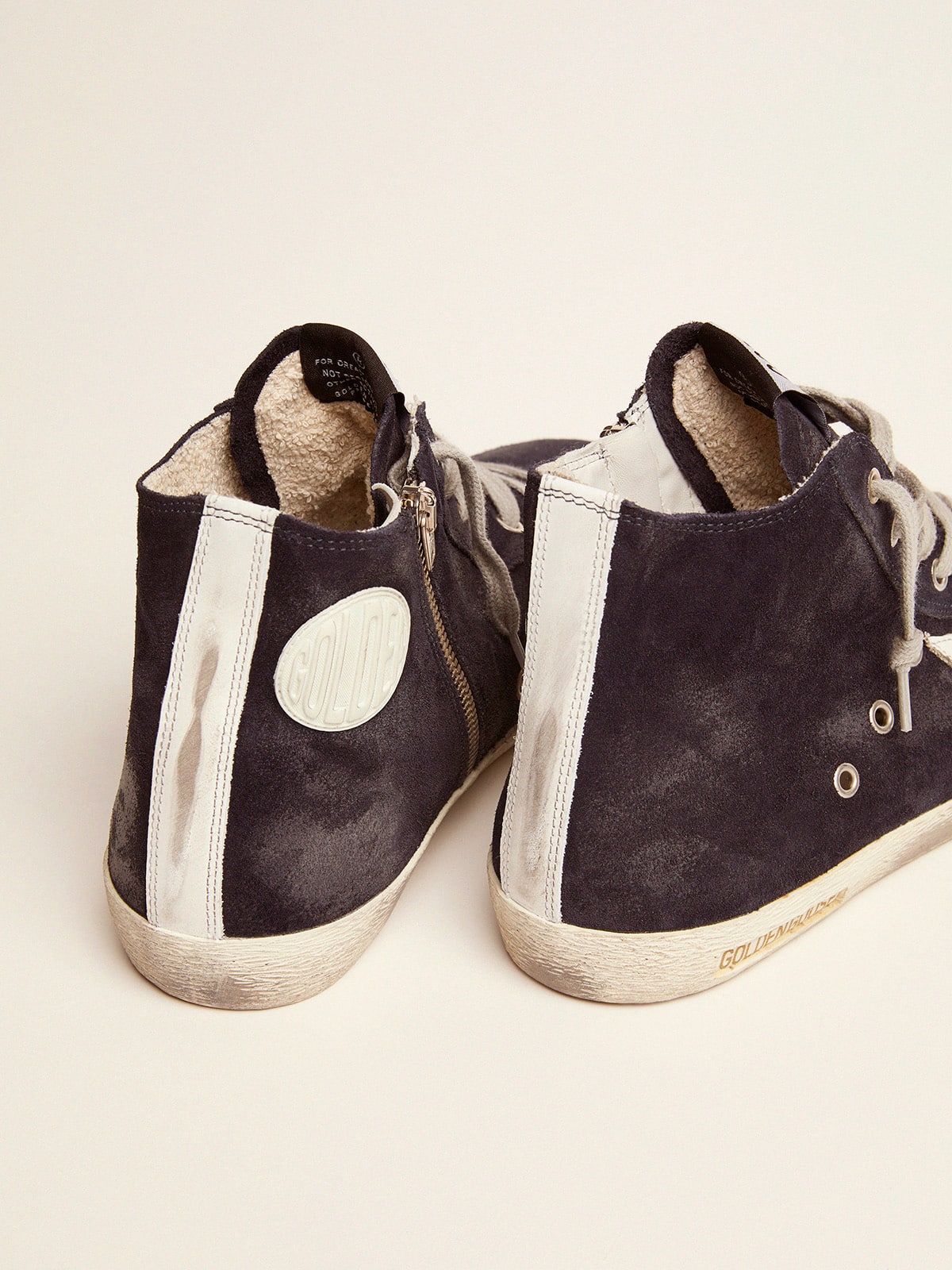 Golden Goose Men's Francy in leather with leather star and heel tab