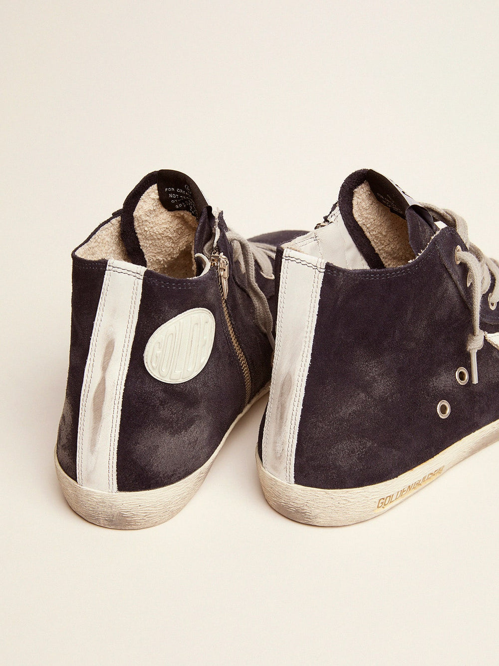 Golden Goose Men's Francy in leather with leather star and heel tab