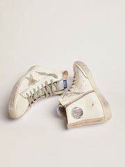 Golden Goose Men's Francy in leather with silver suede star