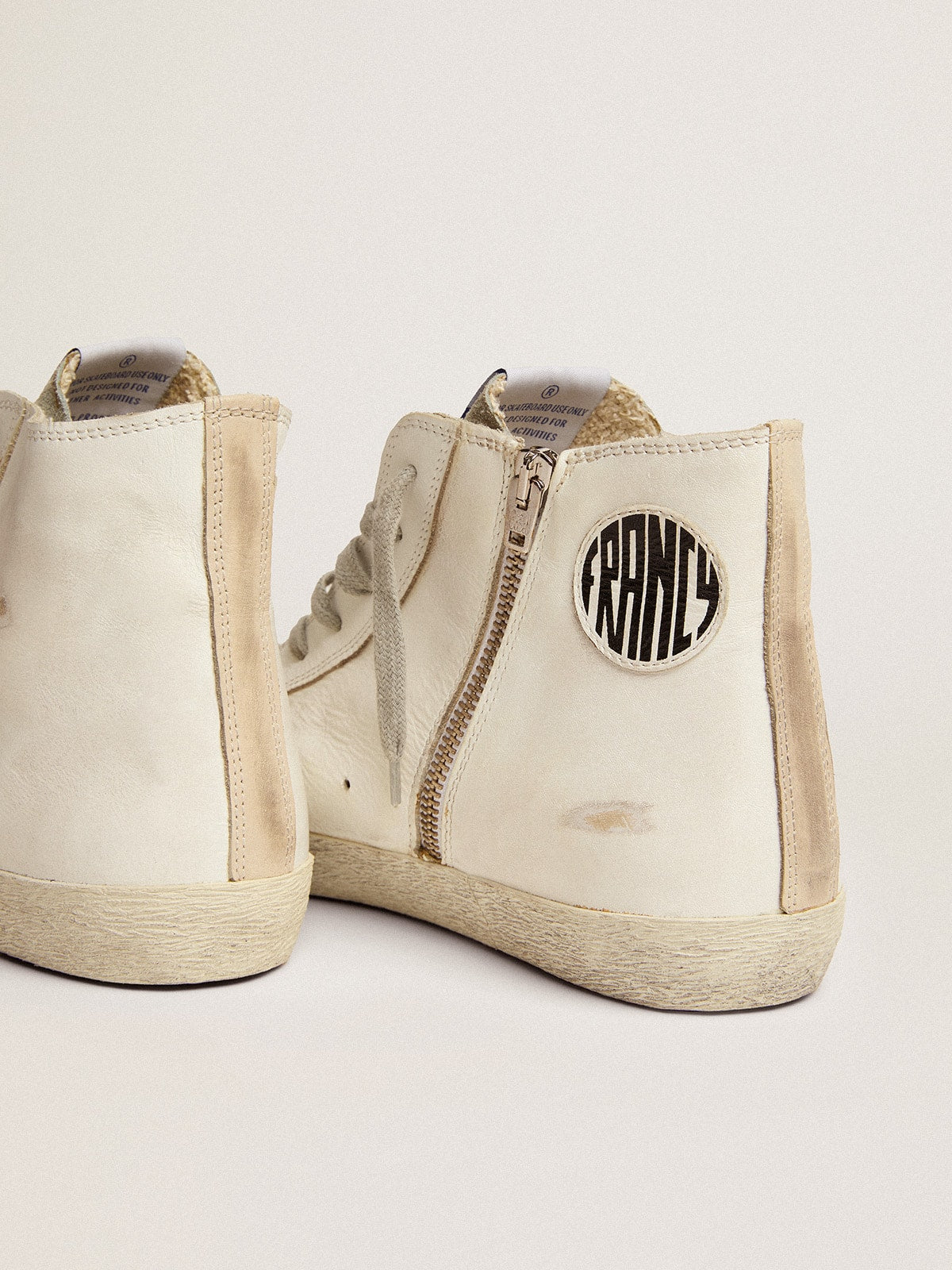 Golden Goose Men's Francy in leather with silver suede star