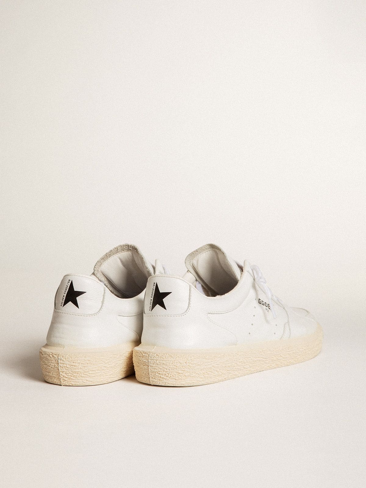 Golden Goose Men's Tenth Star in white leather