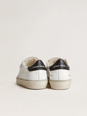 Golden Goose Men's Soul Star in white leather with black leather heel tab