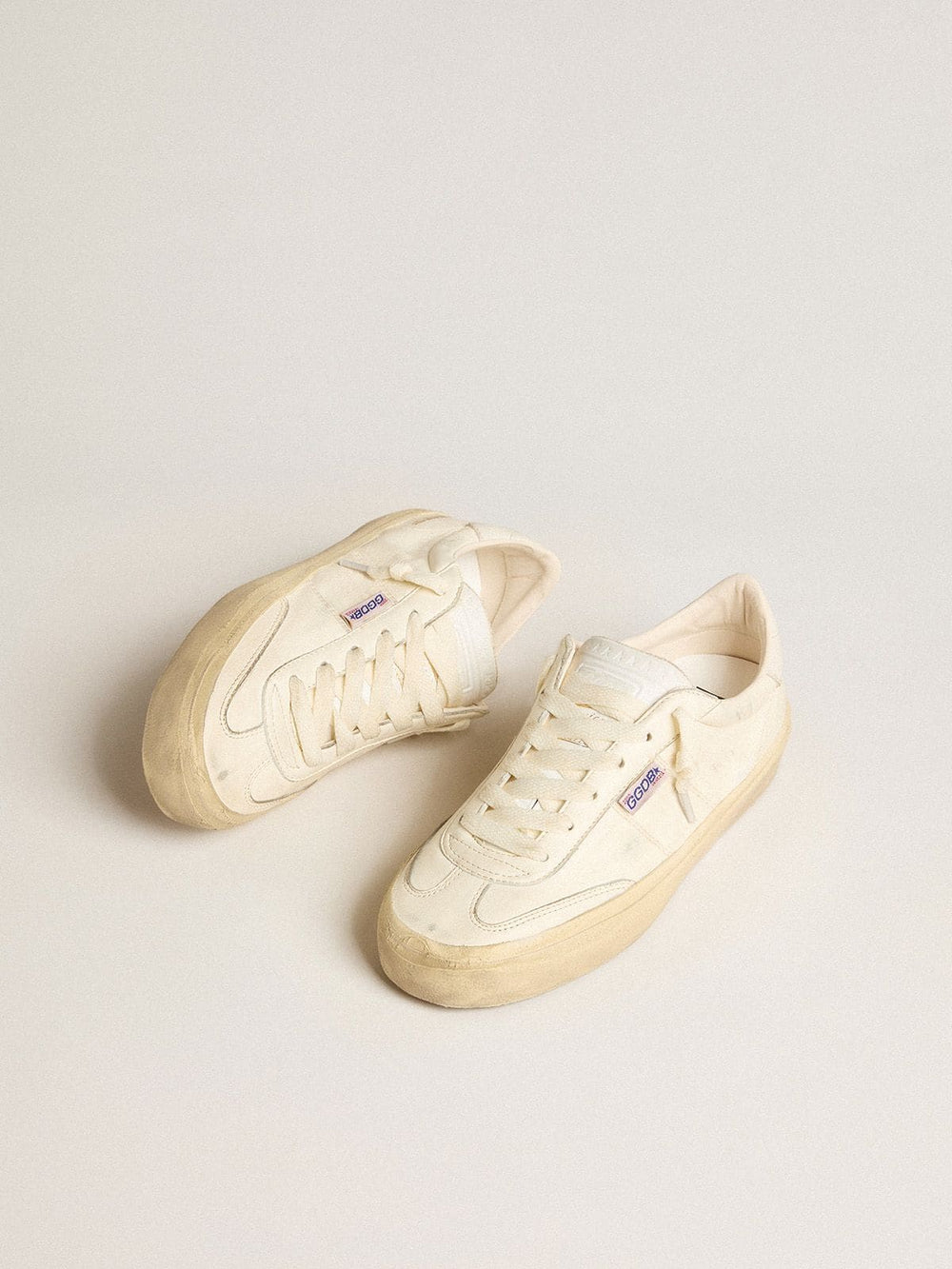 Golden Goose Soul Star in white nappa leather with white leather star