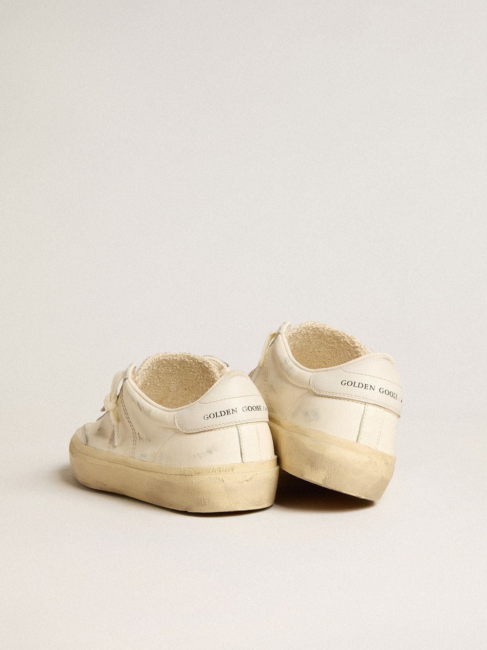 Golden Goose Soul Star in white nappa leather with white leather star