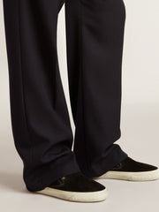 Golden Goose Men's VCE Penstar in black suede with black leather heel tab