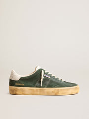 Golden Goose Soul Star in green suede with milk-white leather heel tab
