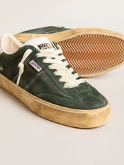 Golden Goose Soul Star in green suede with milk-white leather heel tab