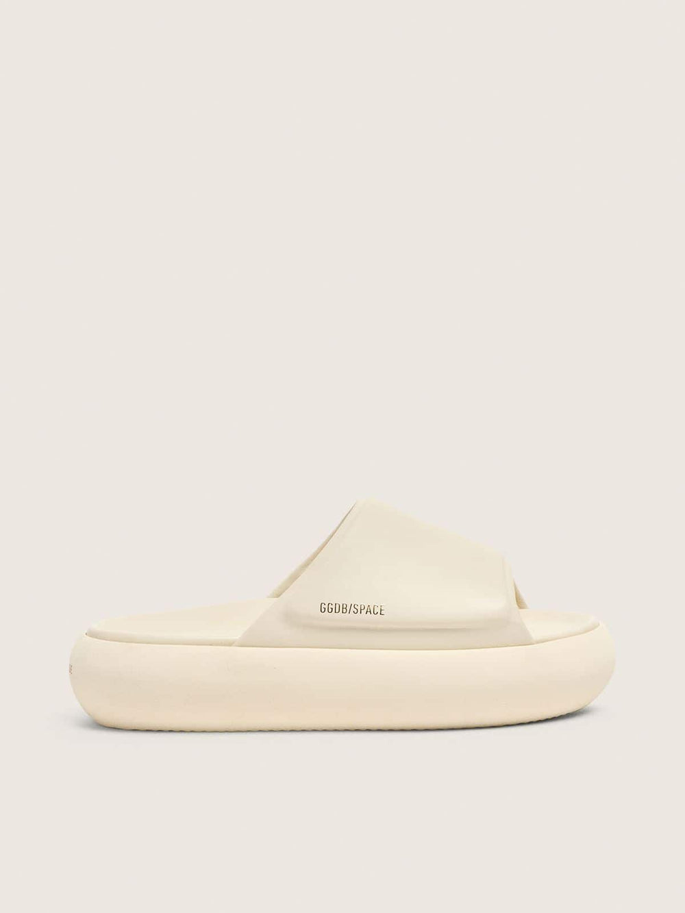 Golden Goose Men's Space-Star Slide slip-ons in white leather