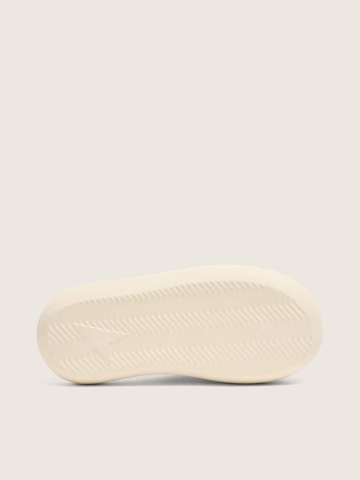 Golden Goose Men's Space-Star Slide slip-ons in white leather