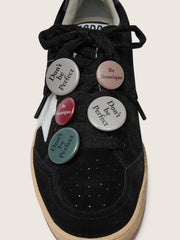 Golden Goose Men's Ball Star LTD in black suede with Skins