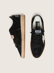 Golden Goose Men's Ball Star LTD in black suede with Skins