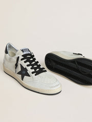 Golden Goose Men's Ball Star Wishes in nappa with black naplak star and heel tab