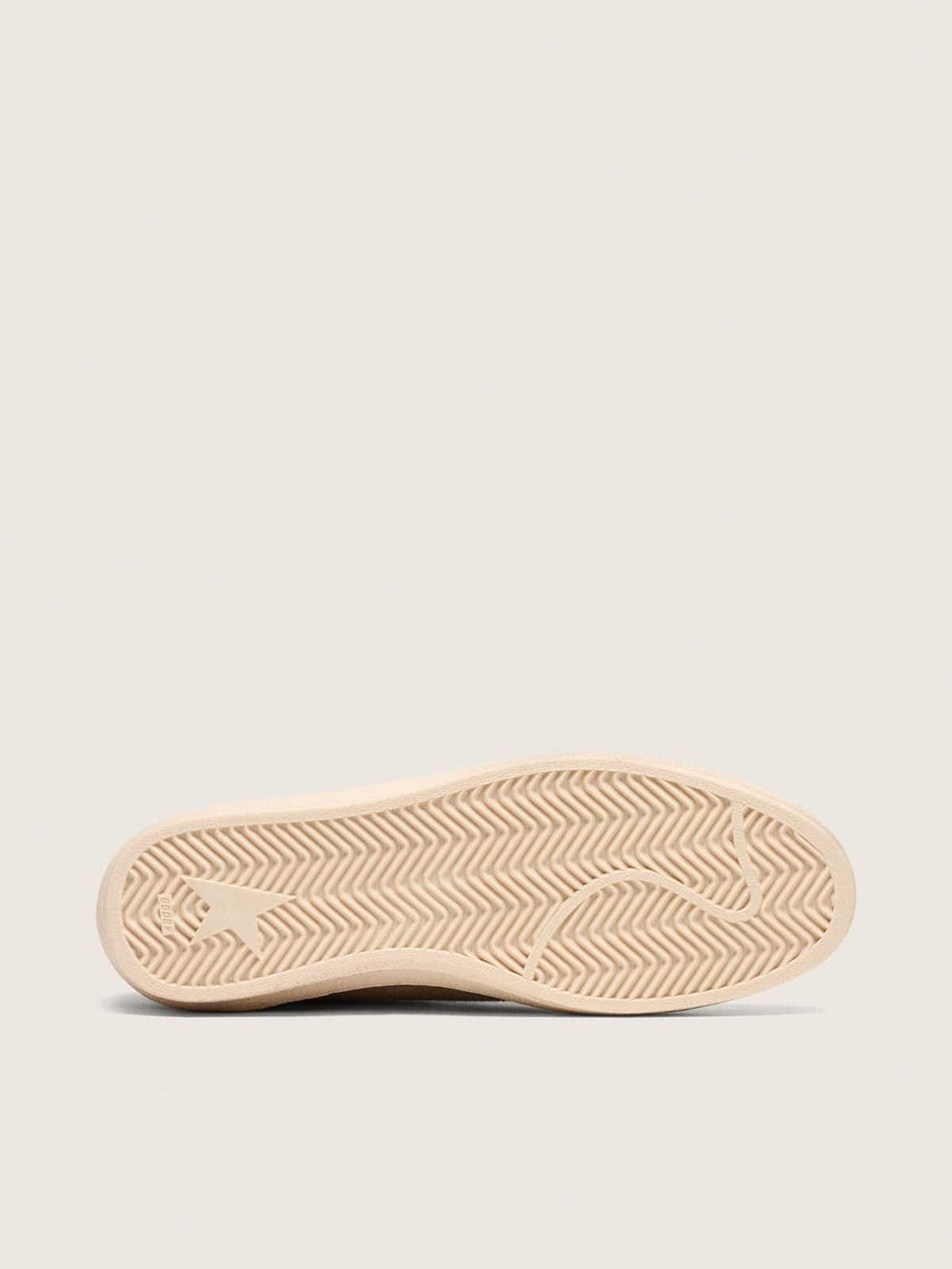 Golden Goose Men's Ball Star in wool with cream leather star and brown waxed leather inserts