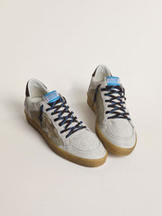 Golden Goose Ball Star LTD with foiled crackle leather star and brown leather heel tab
