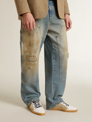 Golden Goose Ball Star LTD with foiled crackle leather star and brown leather heel tab