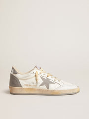 Golden Goose Ball Star in nappa with rubber star and silver leather heel tab