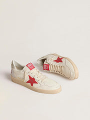 Golden Goose Valentine’s Day Men’s Ball Star with red leather star and red Swarovski lettering