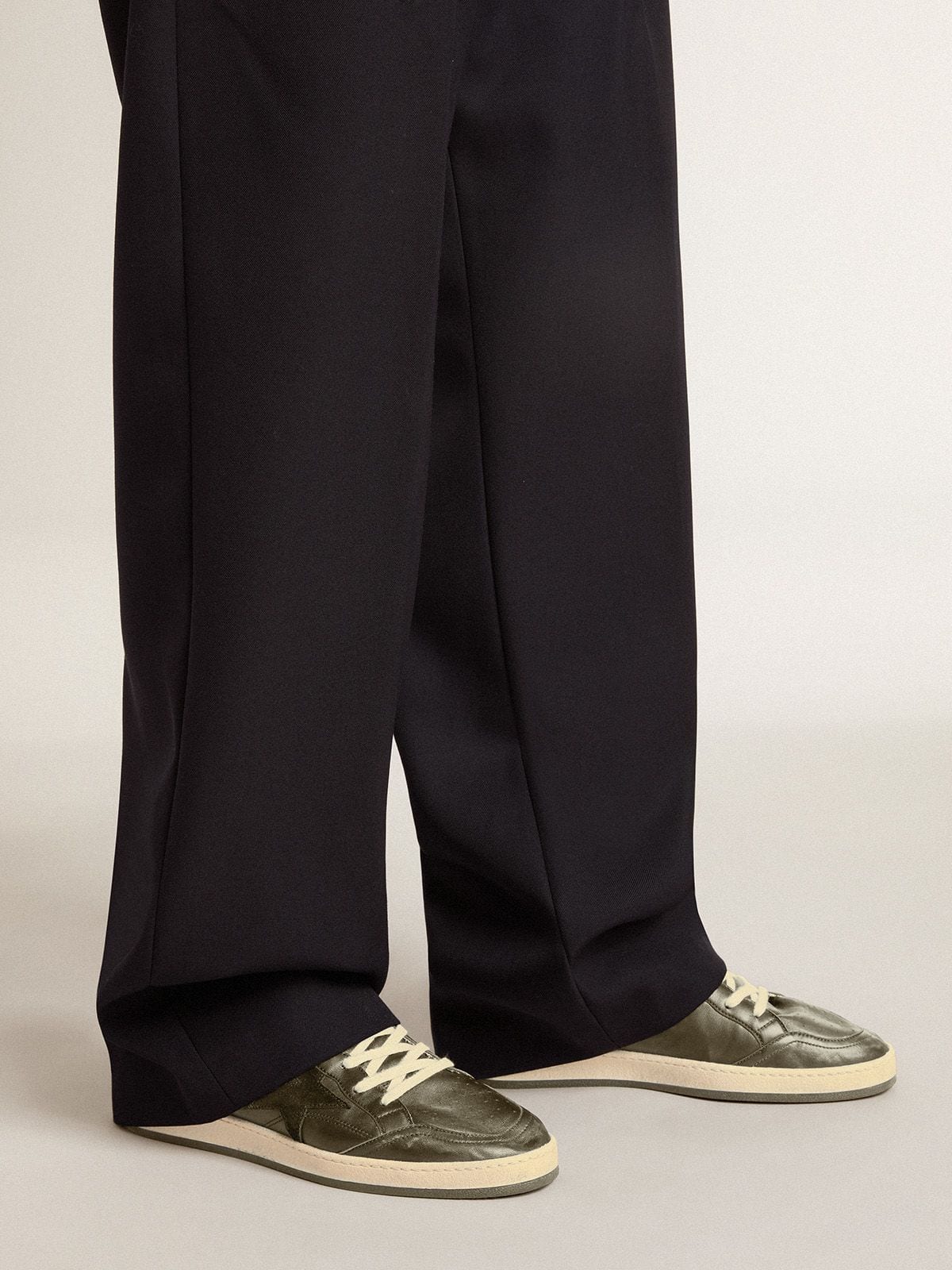Golden Goose Men’s Ball Star in black nappa with suede star and nappa heel tab