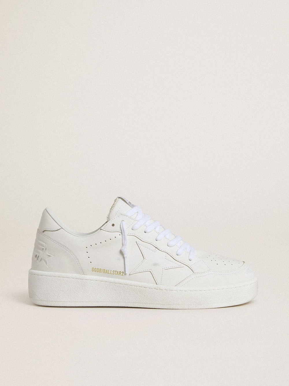 Golden Goose Men's Ball Star with white leather star and heel tab