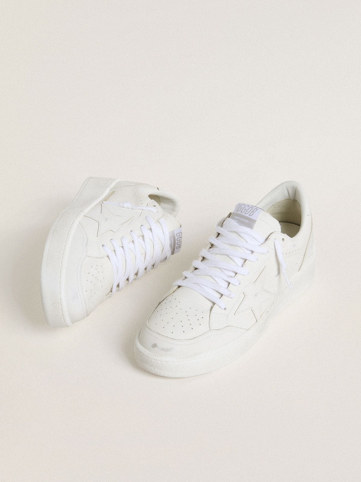 Golden Goose Men's Ball Star with white leather star and heel tab