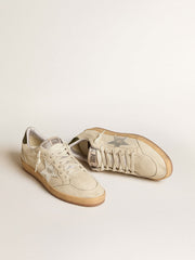 Golden Goose Men's Ball Star with silver leather star and green leather heel tab