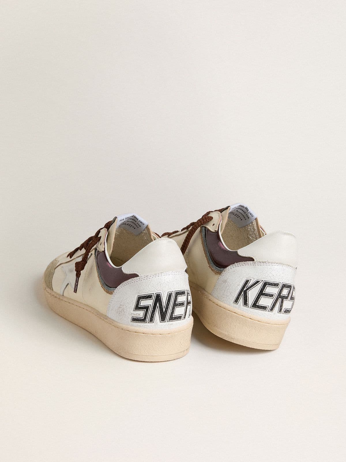 Golden Goose Men's Ball Star LTD in nappa with nappa star and leather heel tab