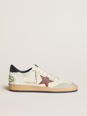Golden Goose Ball Star in nappa with brown nubuck star and nappa heel tab