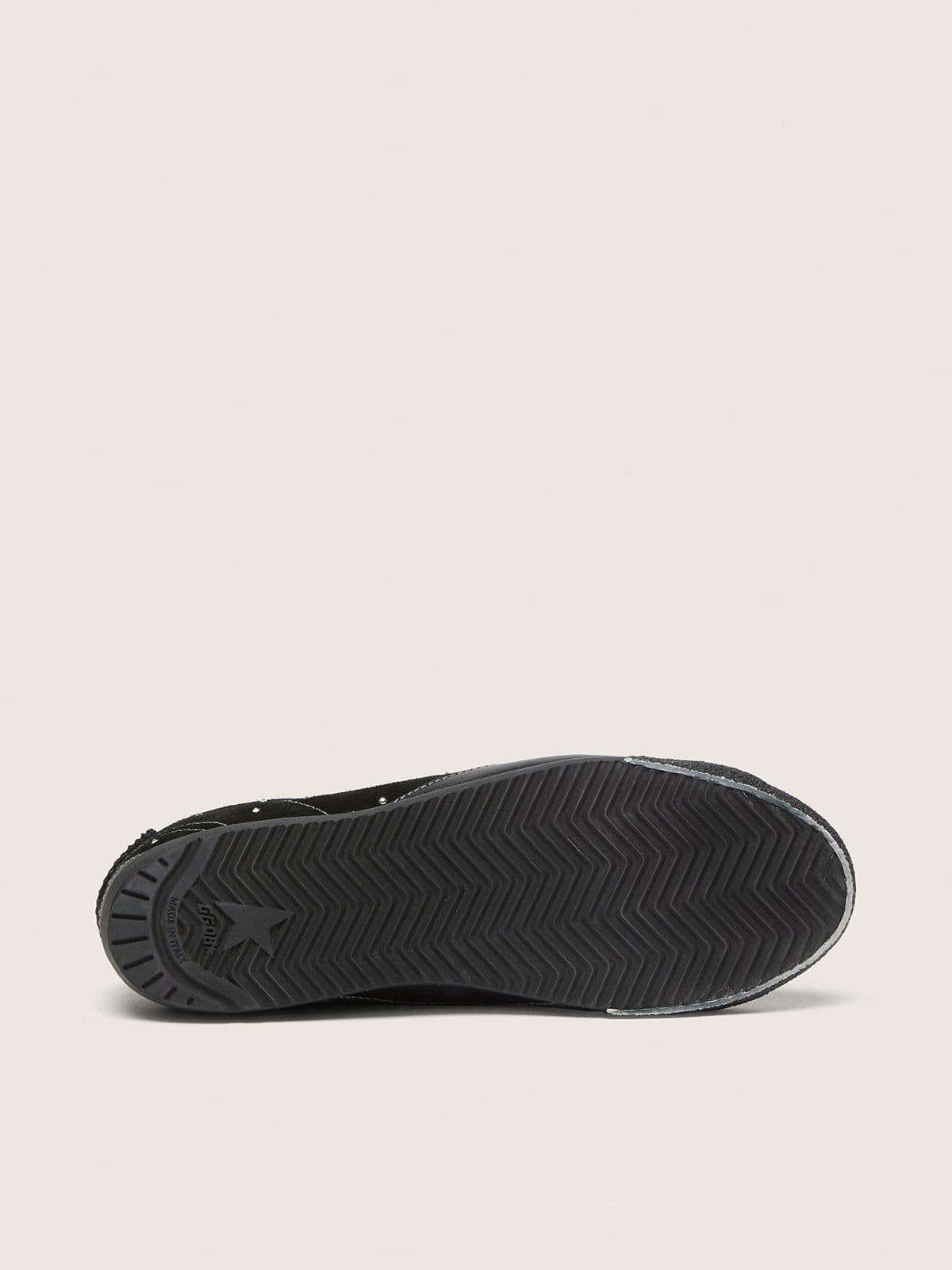 Golden Goose Men's True-Star in black suede with Swarovski crystals and black leather star