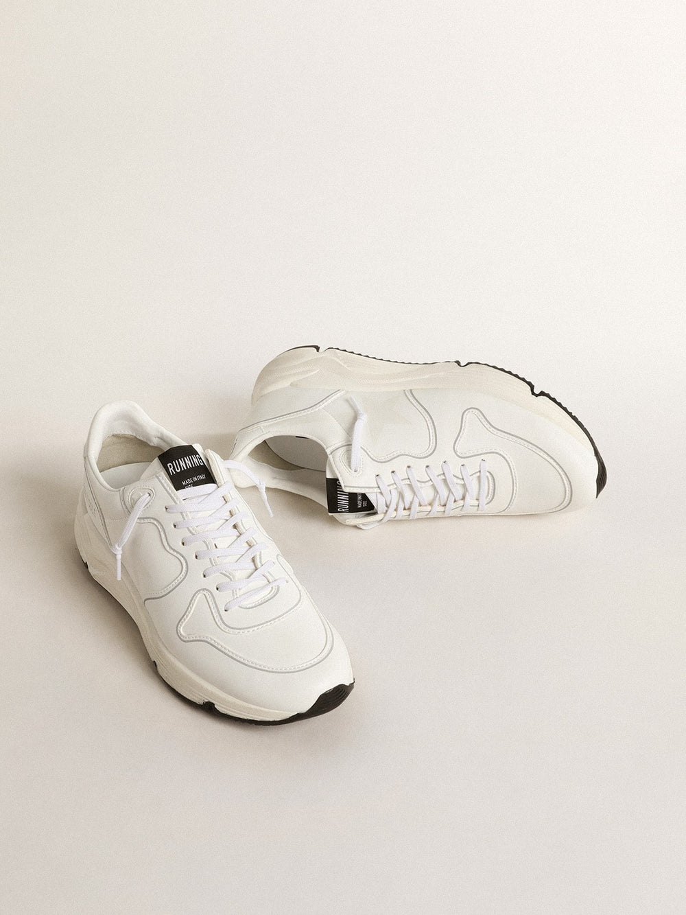 Golden Goose Men’s bio-based Running Sole with white star and heel tab