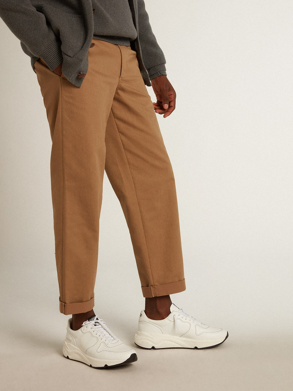 Golden Goose Men’s bio-based Running Sole with white star and heel tab