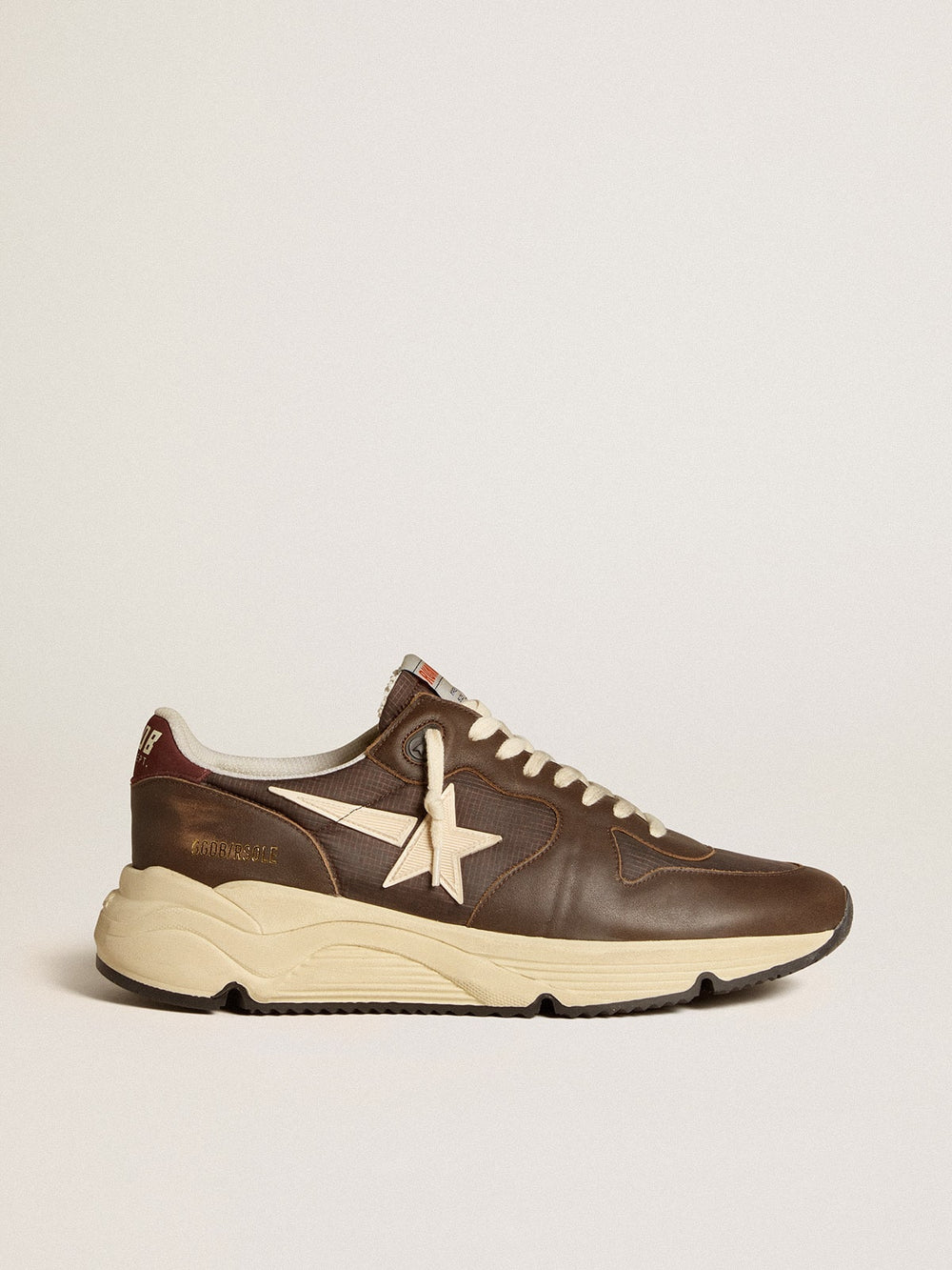 Golden Goose Running Sole in nylon and leather with TPU star and nubuck heel tab