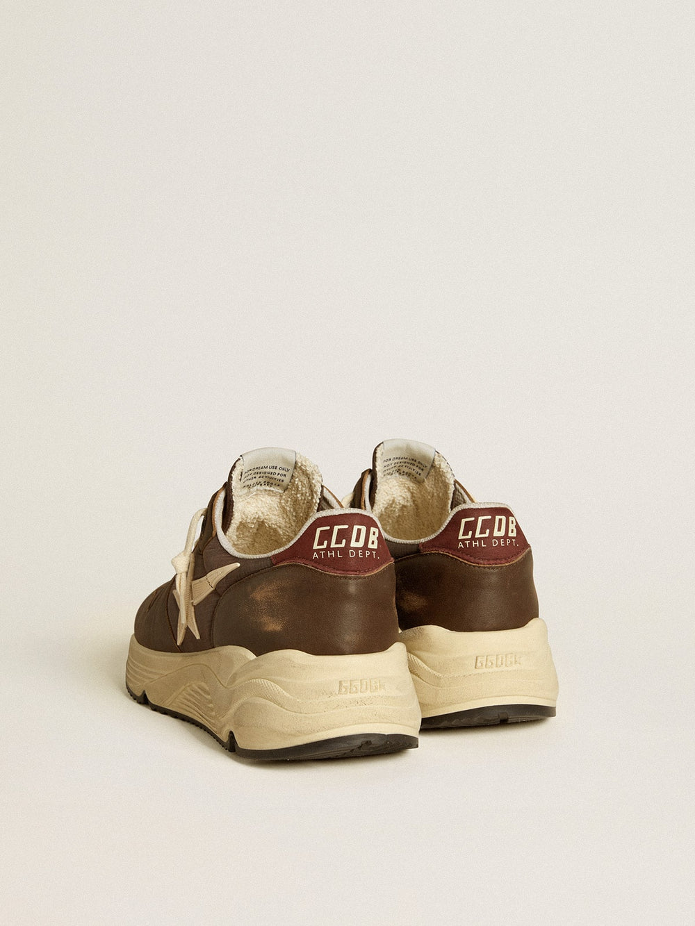 Golden Goose Running Sole in nylon and leather with TPU star and nubuck heel tab