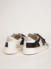 Golden Goose Men's Stardan in white and black leather