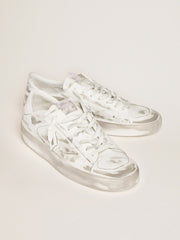 Golden Goose Stardan in white leather with white leather star and heel tab