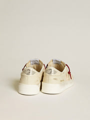 Golden Goose Men’s Stardan LTD in suede with patent white leather star and heel tab