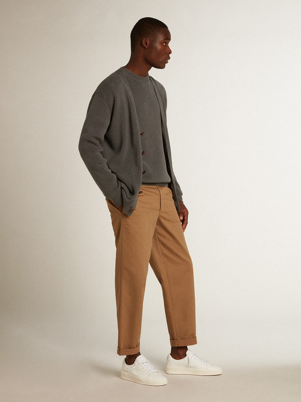 Golden Goose Men’s bio-based Stardan with white star and heel tab