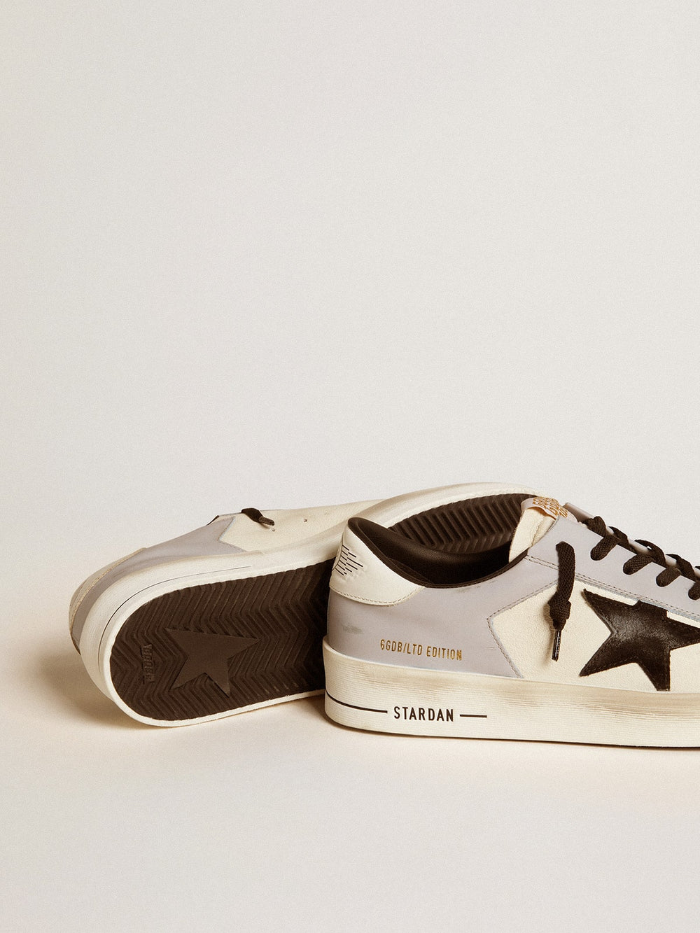 Golden Goose Men’s Stardan LTD in nappa and leather with suede star and leather heel tab