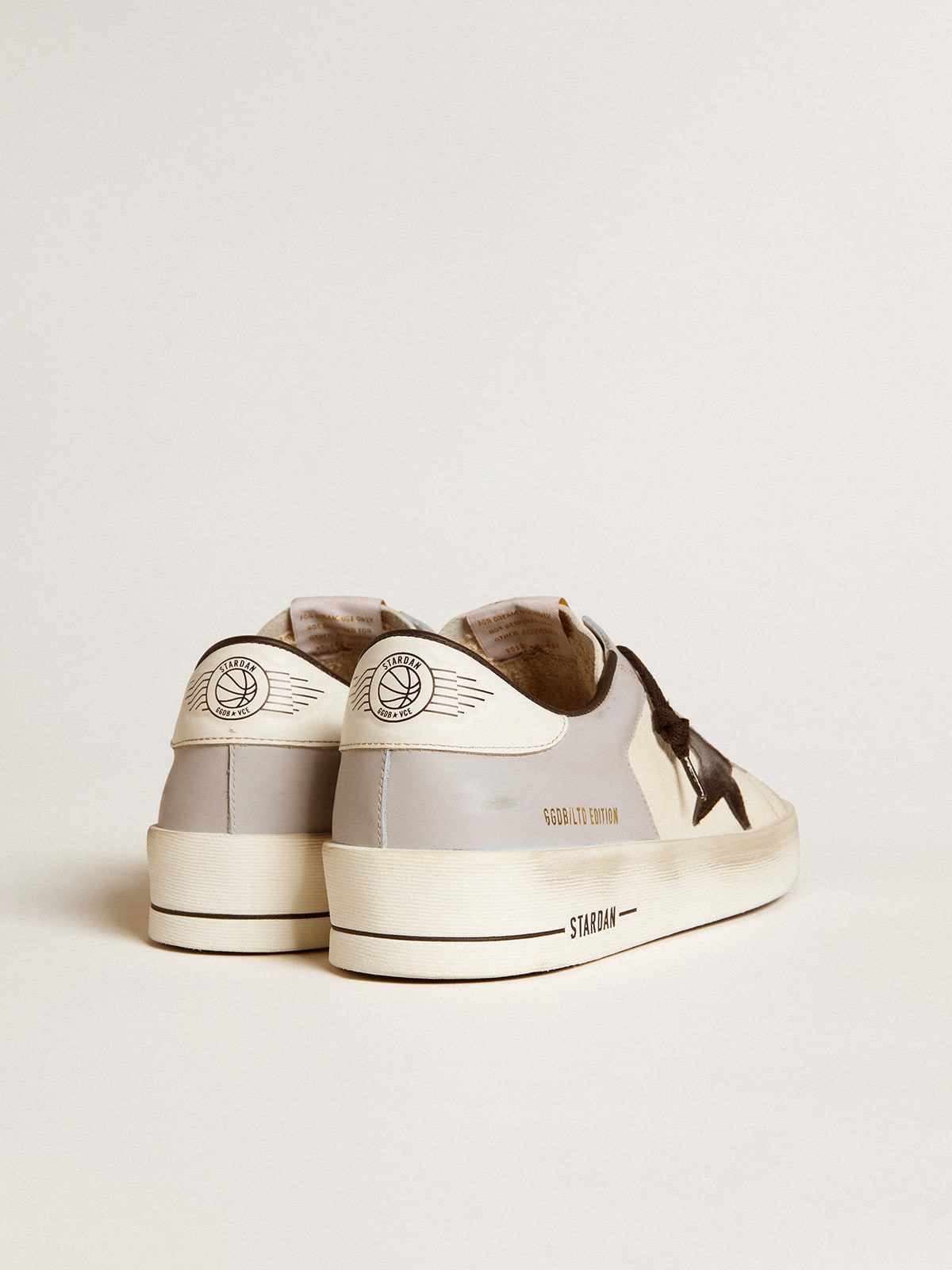 Golden Goose Men’s Stardan LTD in nappa and leather with suede star and leather heel tab
