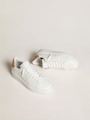 Golden Goose Men's Purestar with leather star and croc-print leather heel tab